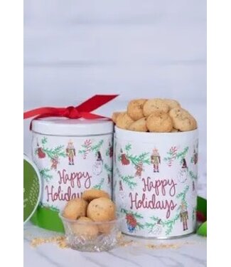 Happy Holidays Tin | Key Lime Shortbread Cookies
