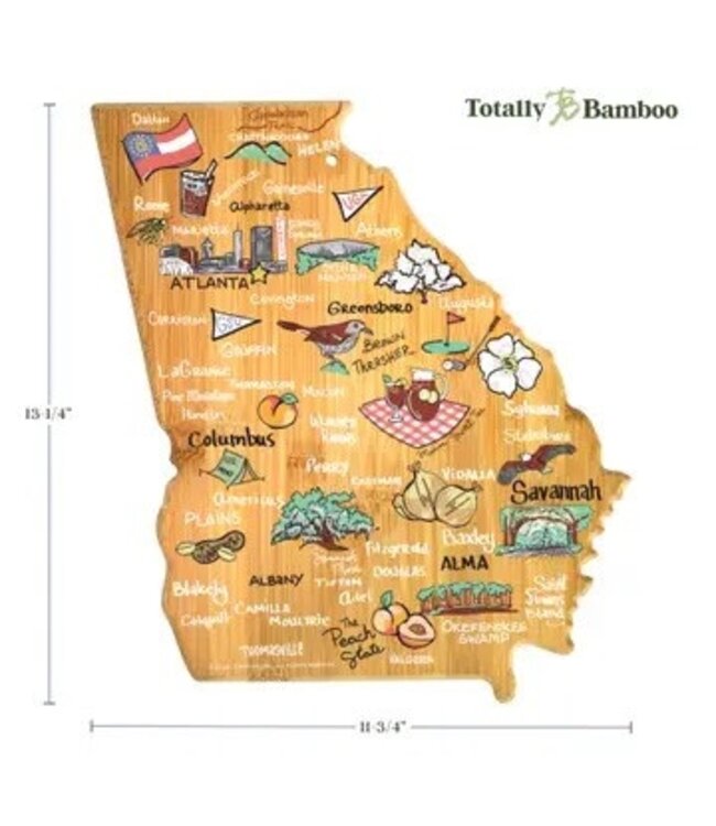 Georgia Cutting Board with Artwork By Fish Kiss™