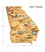 Georgia Cutting Board with Artwork By Fish Kiss™