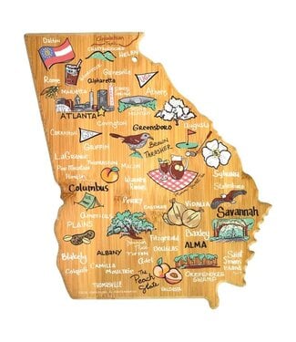 Georgia Cutting Board with Artwork By Fish Kiss™