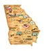 Georgia Cutting Board with Artwork By Fish Kiss™