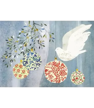 Festive Dove Deluxe Boxed Holiday Cards