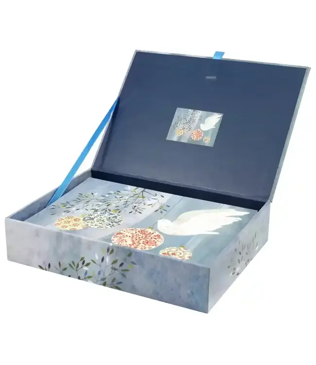 Festive Dove Deluxe Boxed Holiday Cards