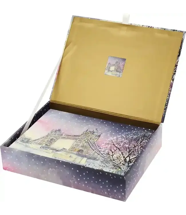Tower Bridge in Winter Deluxe Boxed Holiday Cards