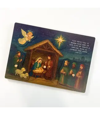Christmas Nativity Peg Puzzle