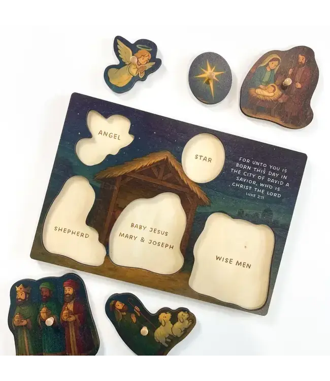 Christmas Nativity Peg Puzzle