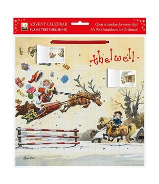 Norman Thelwell: Showjumping Santa Advent Calendar (with Stickers)