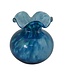 5X5 Aqua Blue Glass Vase