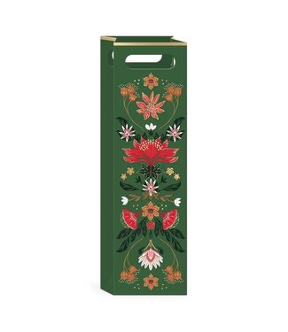 Christmas Garden Wine Bag