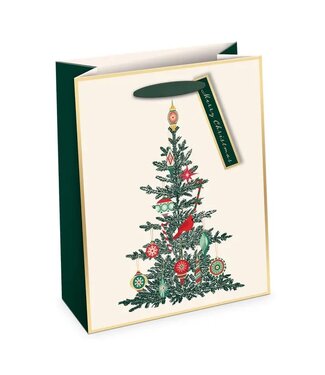 Vintage Tree Premium Large Vertical Gift Bag