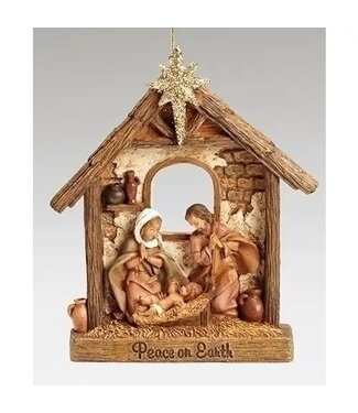 Fontanini Holy Family Ornament with Stable