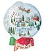 Winter Village Snow Globe Cmas Advents 3-D/die-Cut/stand