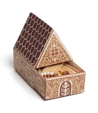 Gingerbread House Matchbox, 60 Assorted 2" Matches