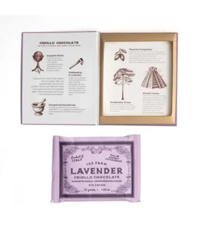 Lavender Chocolate Bar | Organic Criollo | 30g