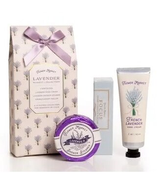 Lavender Spa Gift Set – Hand Cream, Shower Steamer & Roller