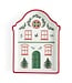 Village Tidbit Tray Red Bdr