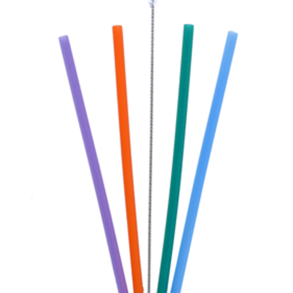 Colibri Drink - Colibri - Reusable Silicone Straw - Set of 4 + Brush