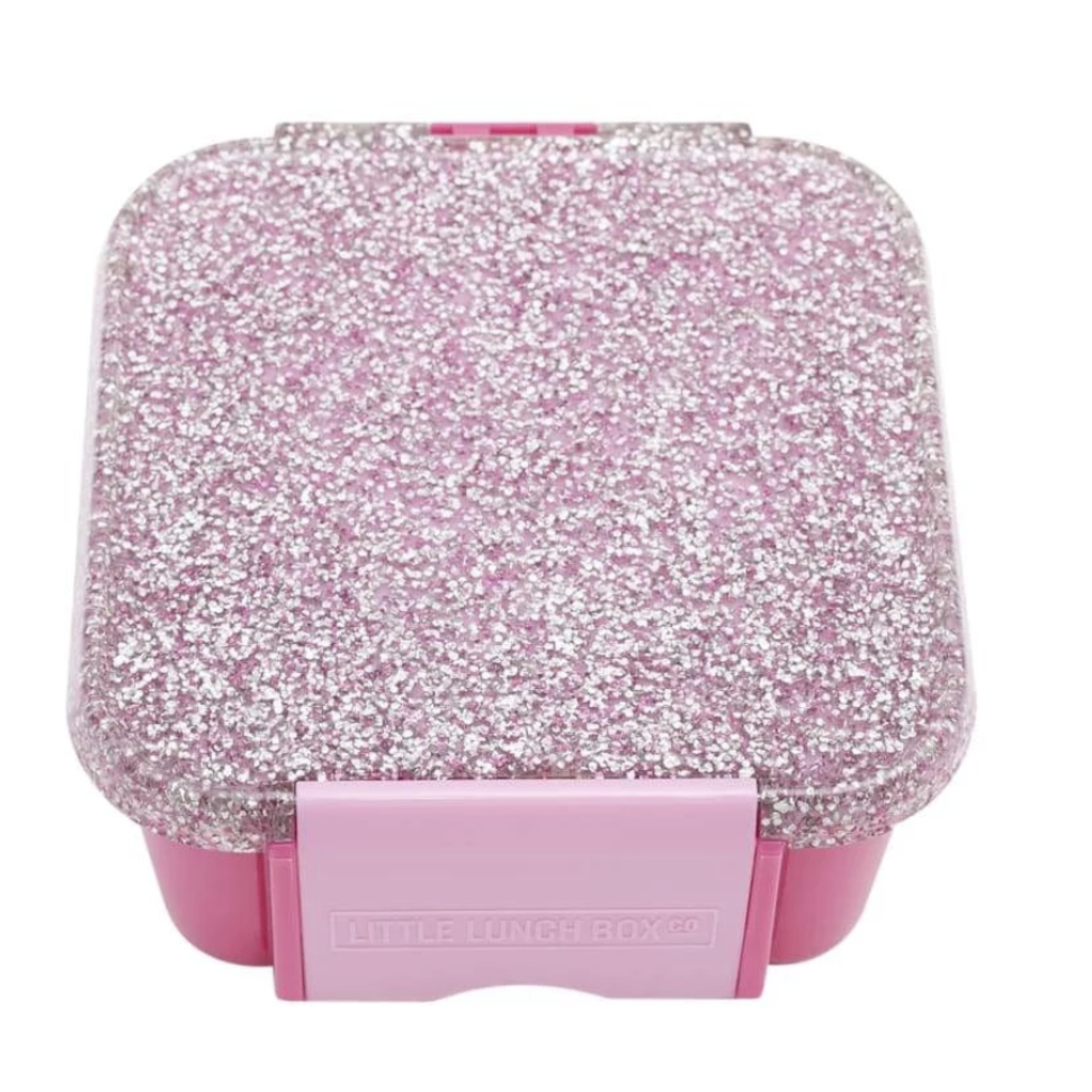 pink glitter lunch box