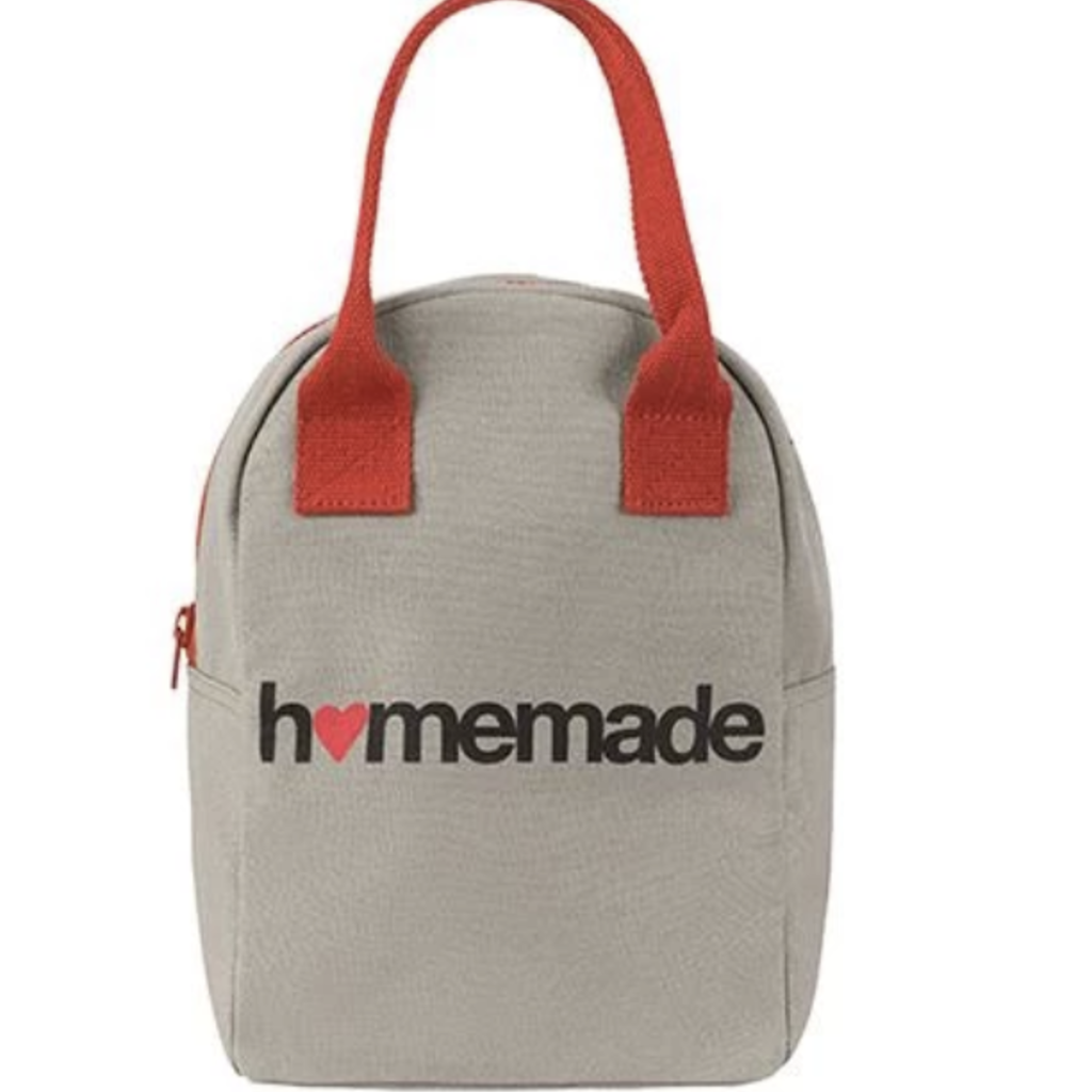 Fluf Organic Cotton Zipper Lunch Bag Solid Lunchporter Fluf Organic Cotton Zipper Lunch Bag