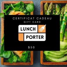 Lunch a porter Gift Card - Online