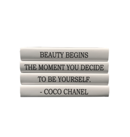 Chanel Book Quote- Set of 4