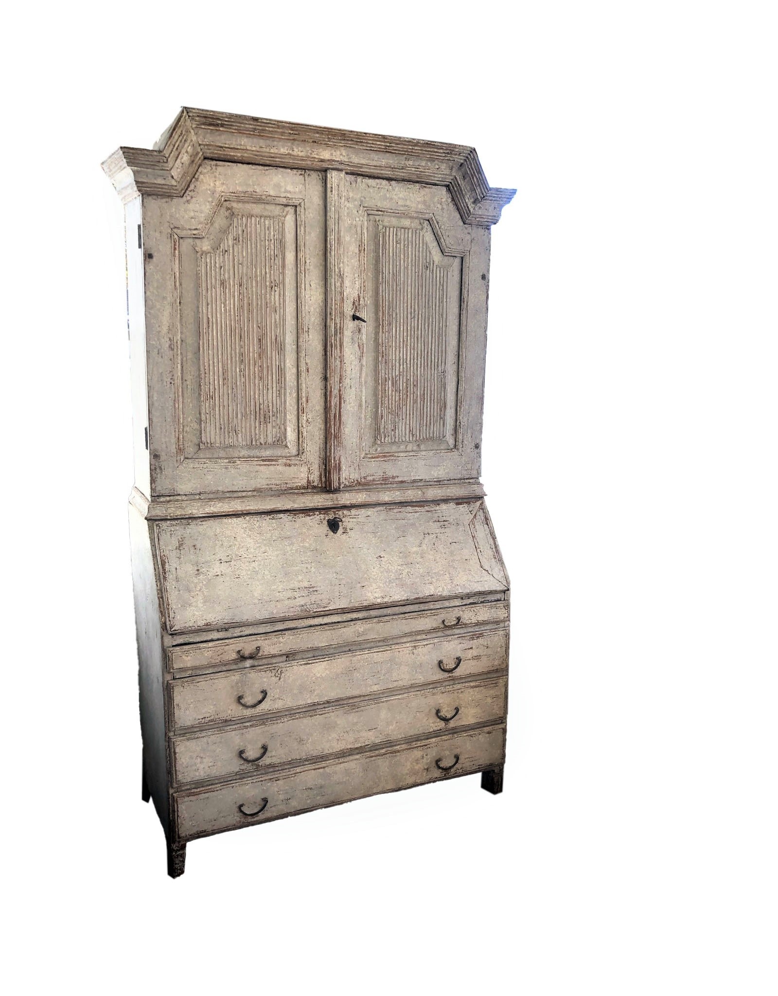 19th Century Swedish Gustavian Secretary with Library