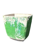Willy Guhl Planter with Green Paint