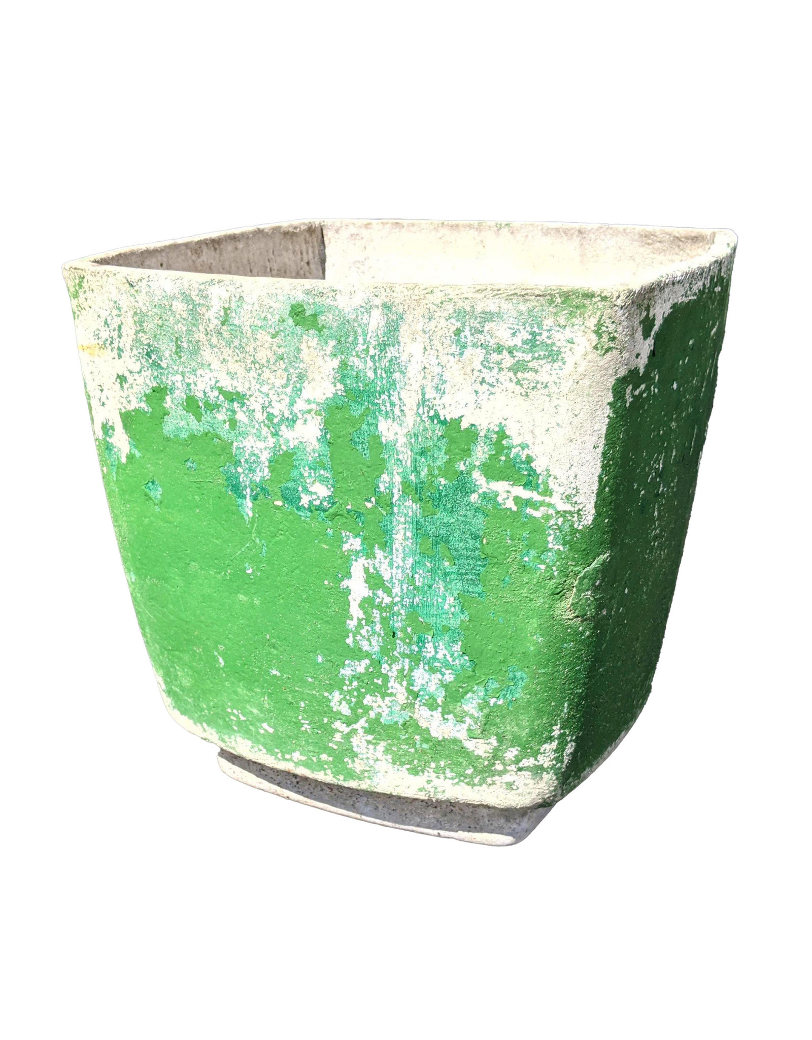 Willy Guhl Planter with Green Paint