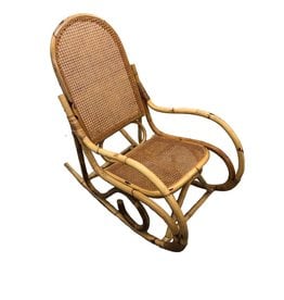 Mid Century Rattan rocking chair