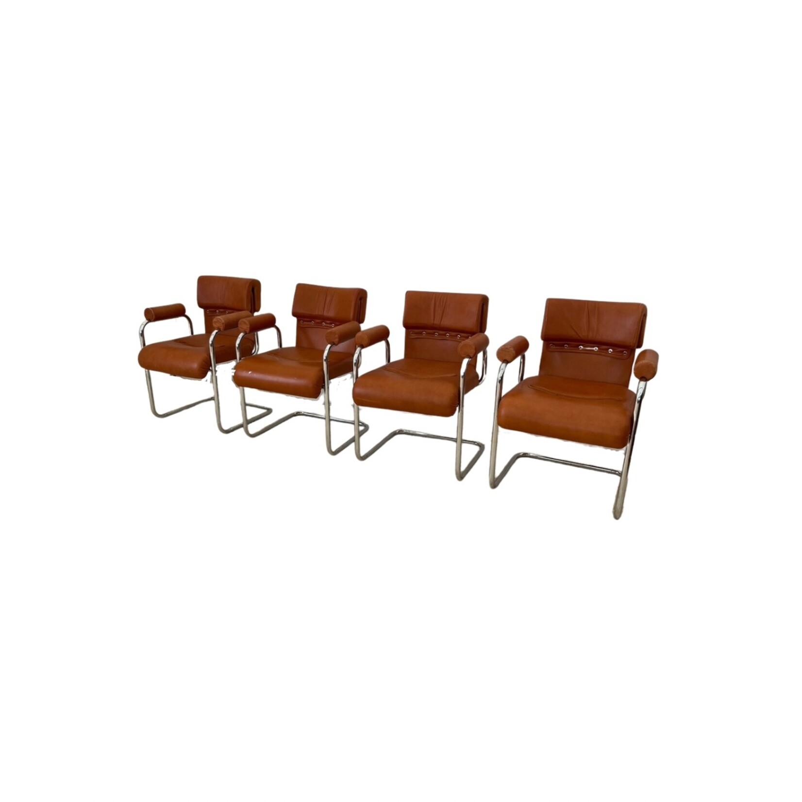 Mid-Century Modern Dining Armchairs by i4Mariani by Guido Faleschini