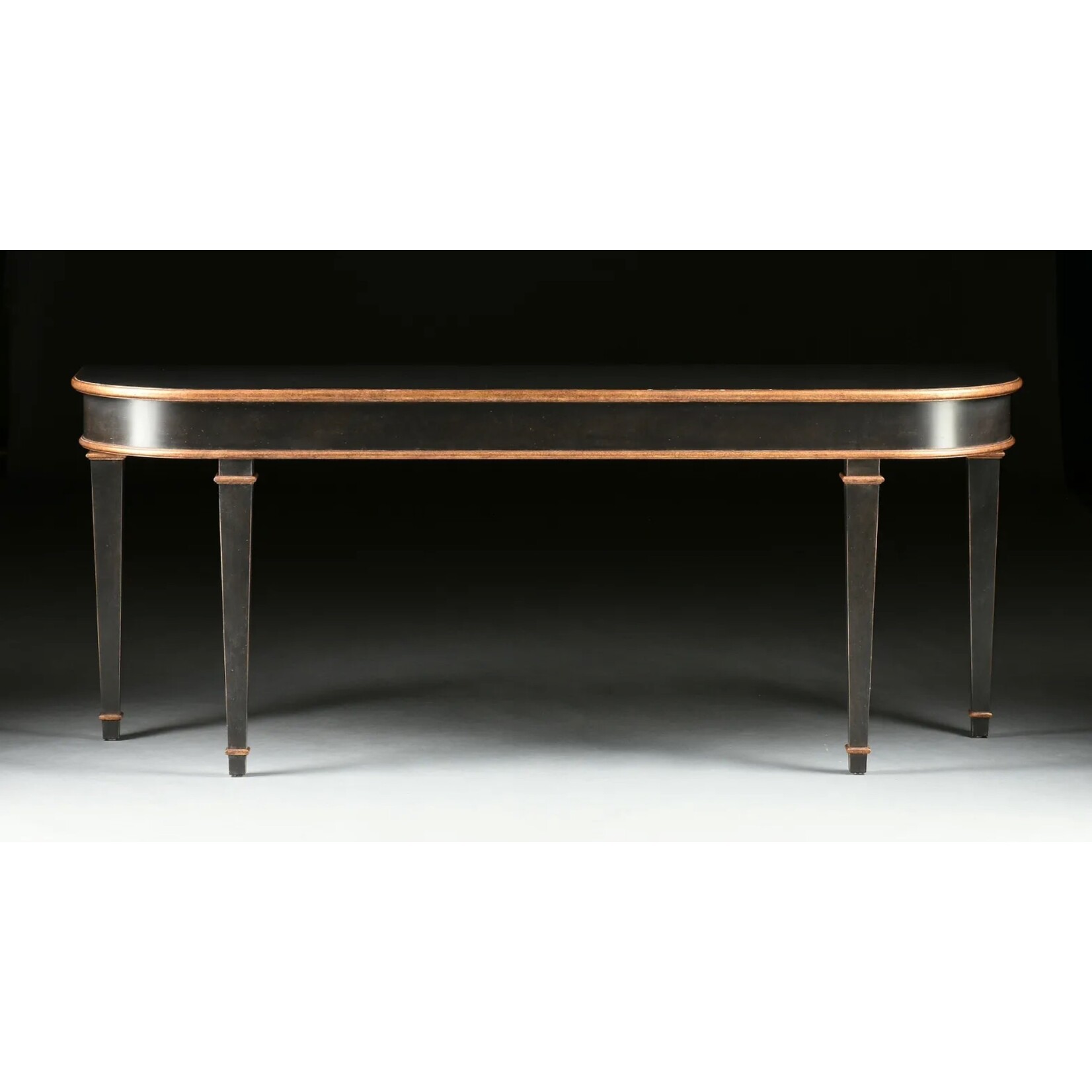 Gilt and Black Lacquer Bespoke Console by Carrocel