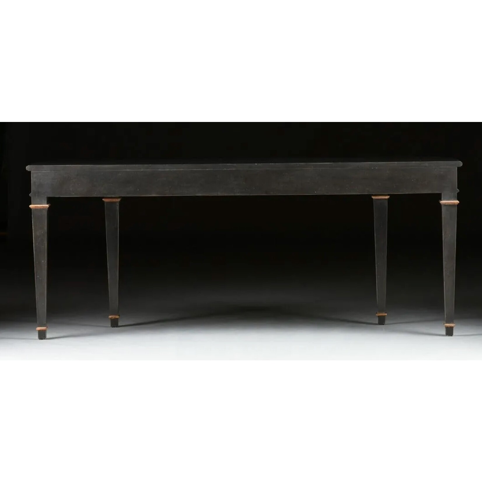 Gilt and Black Lacquer Bespoke Console by Carrocel