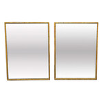 Large Brass Bamboo Mirrors by Mastercraft, a Pair