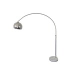 Marble and Chrome Arch Floor Lamp