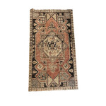 19th Century Wool Hand Knotted Turkish Oushak Soft Pink and Brown Rug