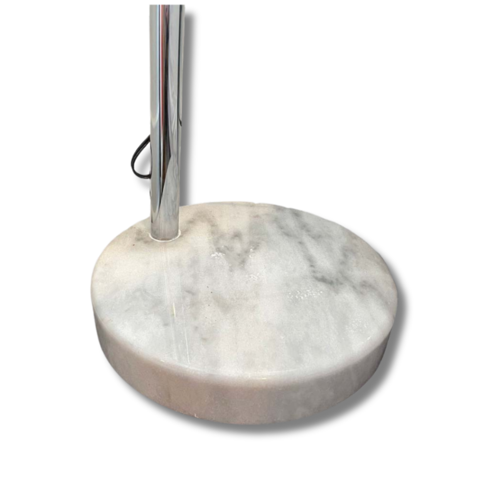 Marble and Chrome Arch Floor Lamp