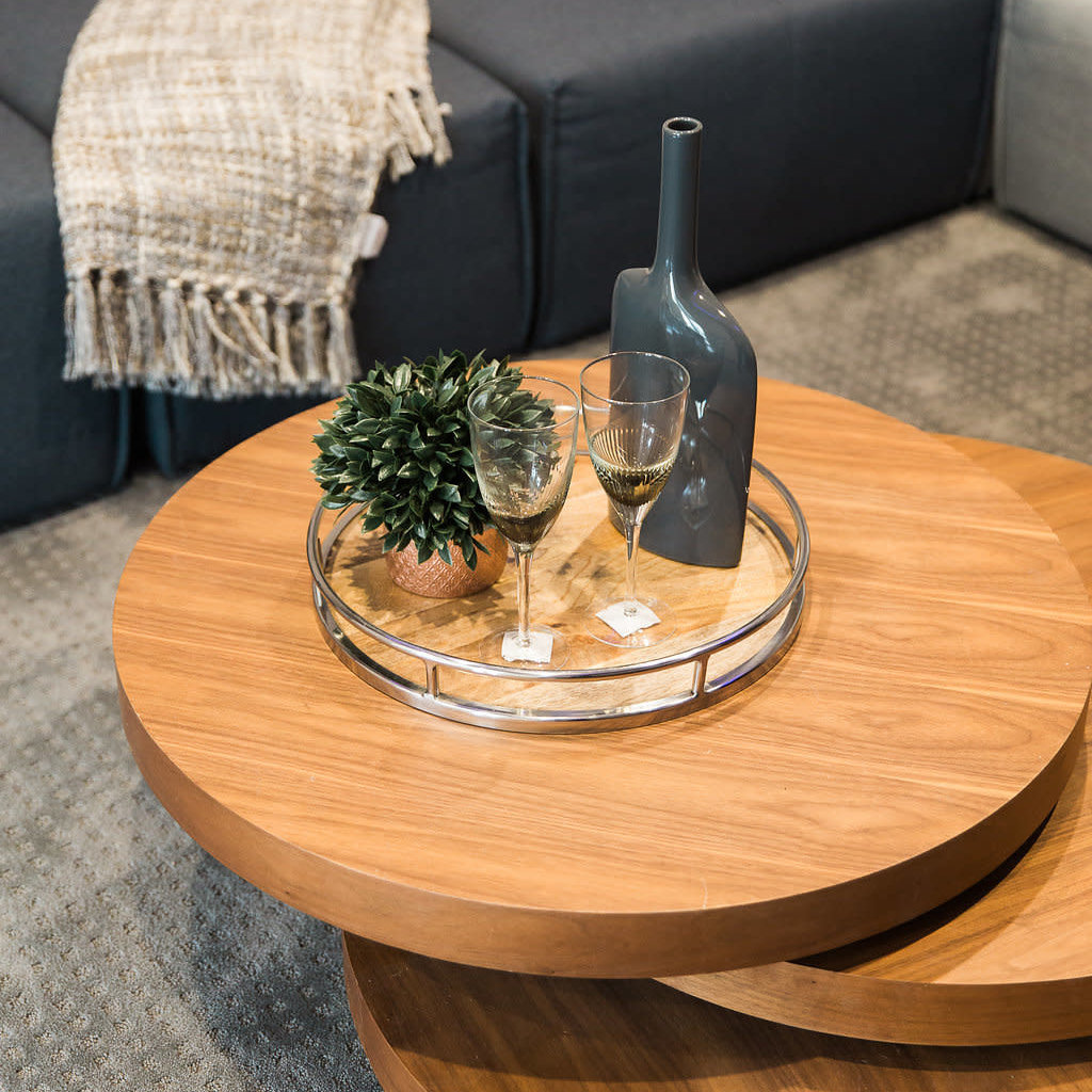 Coffee Table Torno Walnut Round Ms