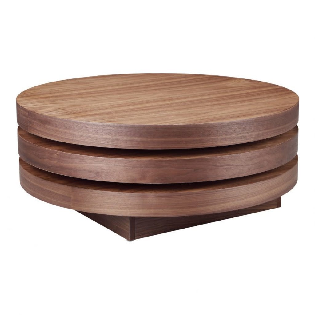 Coffee Table Torno Walnut Round Ms