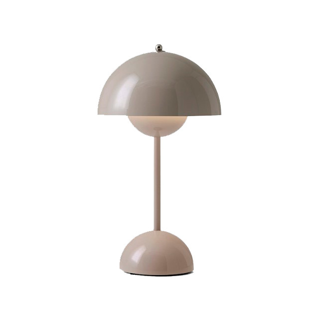 FLOWERPOT PORTABLE TABLE LAMP GREY BEIGE