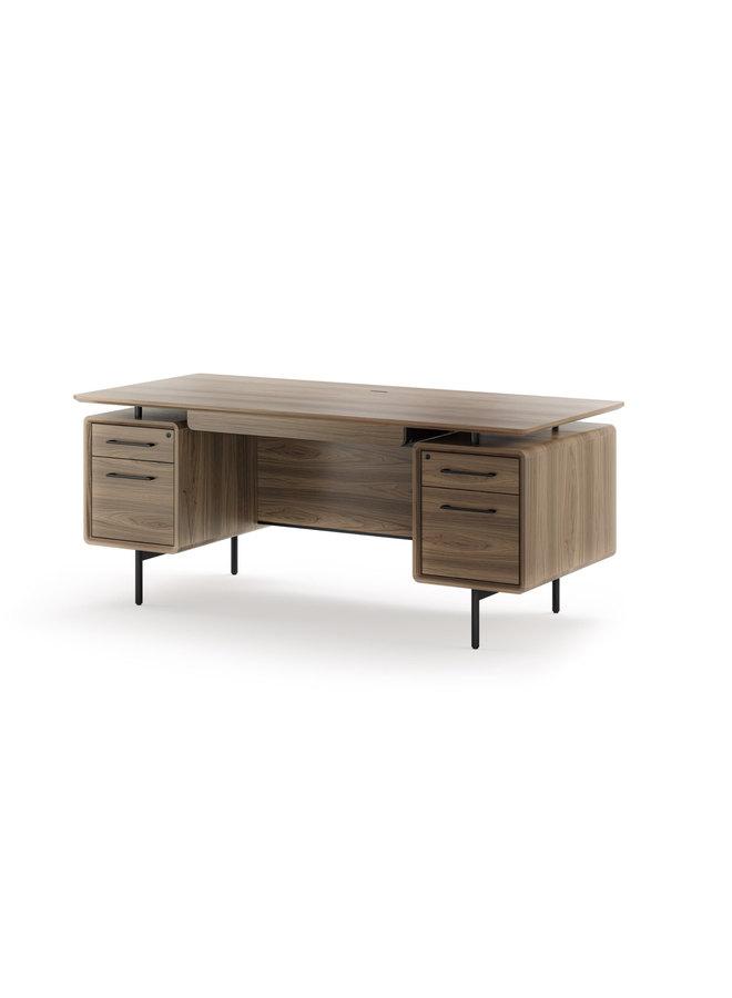 BDI LINQ 6821 OFFICE DESK WITH STORAGE