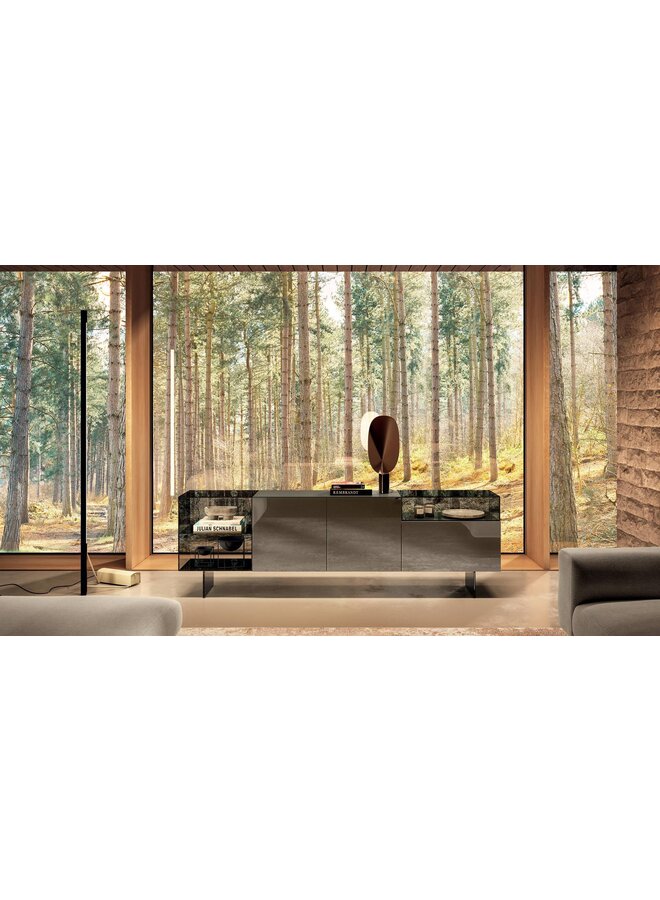 LAGO 36E8 GLASS SIDEBOARD