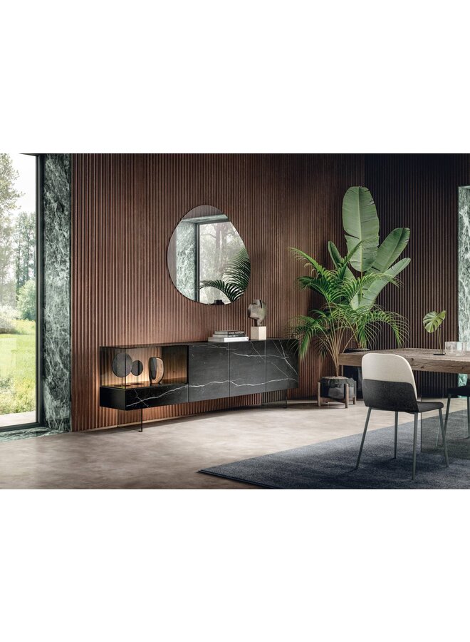 LAGO 36E8 GLASS SIDEBOARD