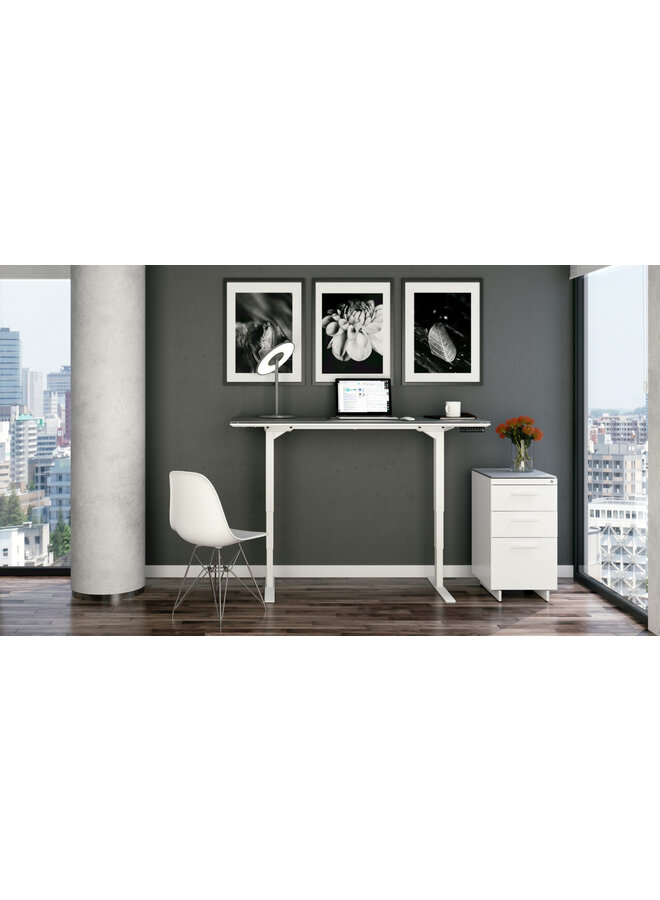 BDI CENTRO 6414 3-DRAWER FILE CABINET – WHITE