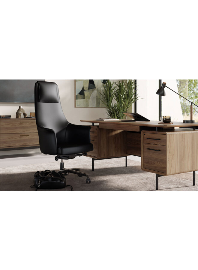BDI LINQ 6821 OFFICE DESK WITH STORAGE