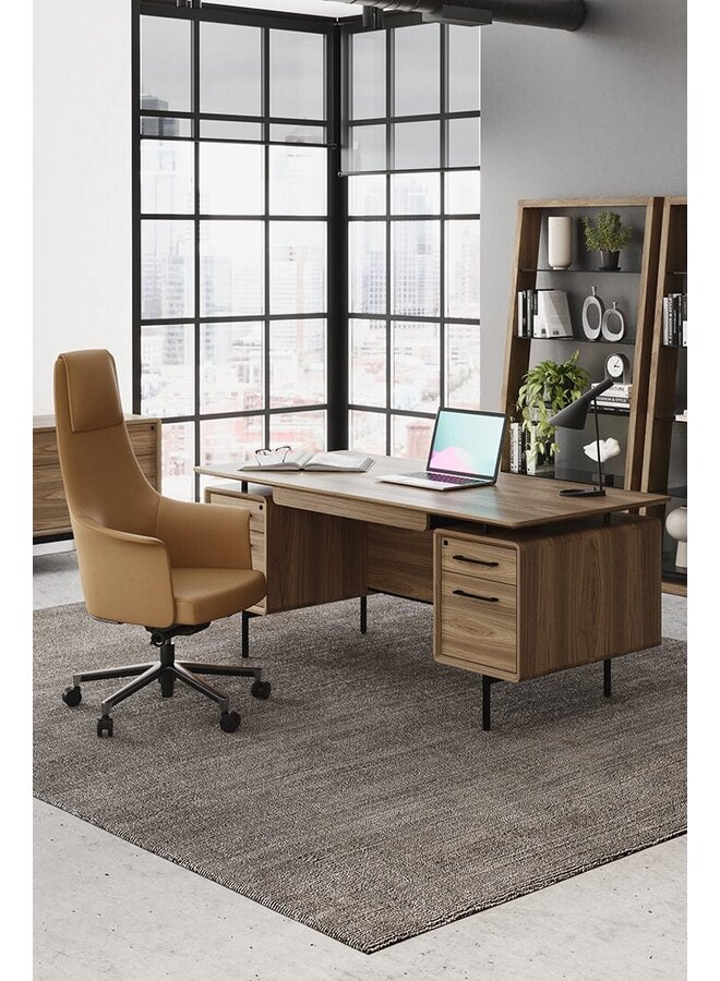 BDI LINQ 6821 OFFICE DESK WITH STORAGE