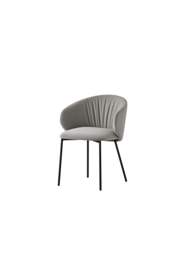 TUKA SOFT METAL LEG DINING CHAIR