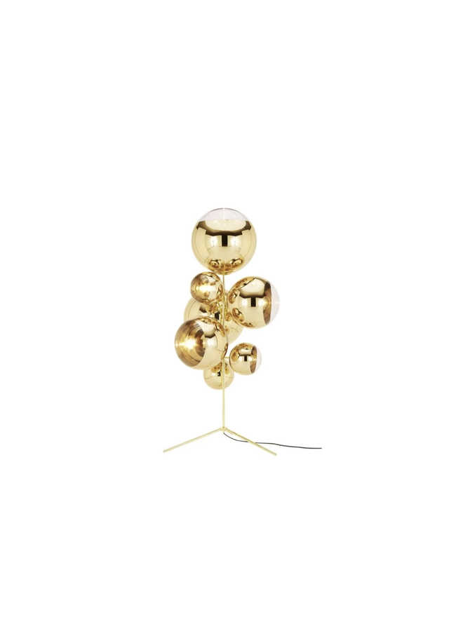 MIRROR BALL SRAND CHANDELIER GOLD