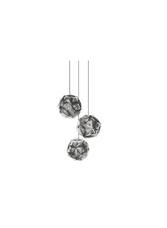 PUFF PENDANT TRIO ROUND STAINLESS STEEL