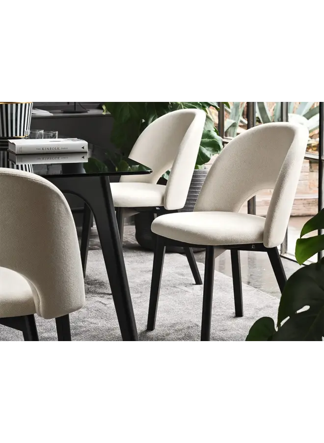 TUKA WOOD MID HOLE DINING CHAIR