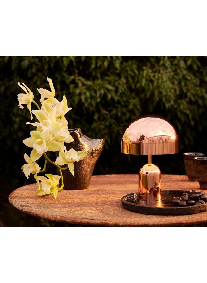 TOM DIXON BELL SMALL PORTABLE TABLE LAMP – COPPER